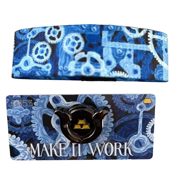 ZOX Gold Card Redemption Bar MAKE IT WORK Strap with Pin - 0853 Sz Medium RARE - Picture 1 of 4